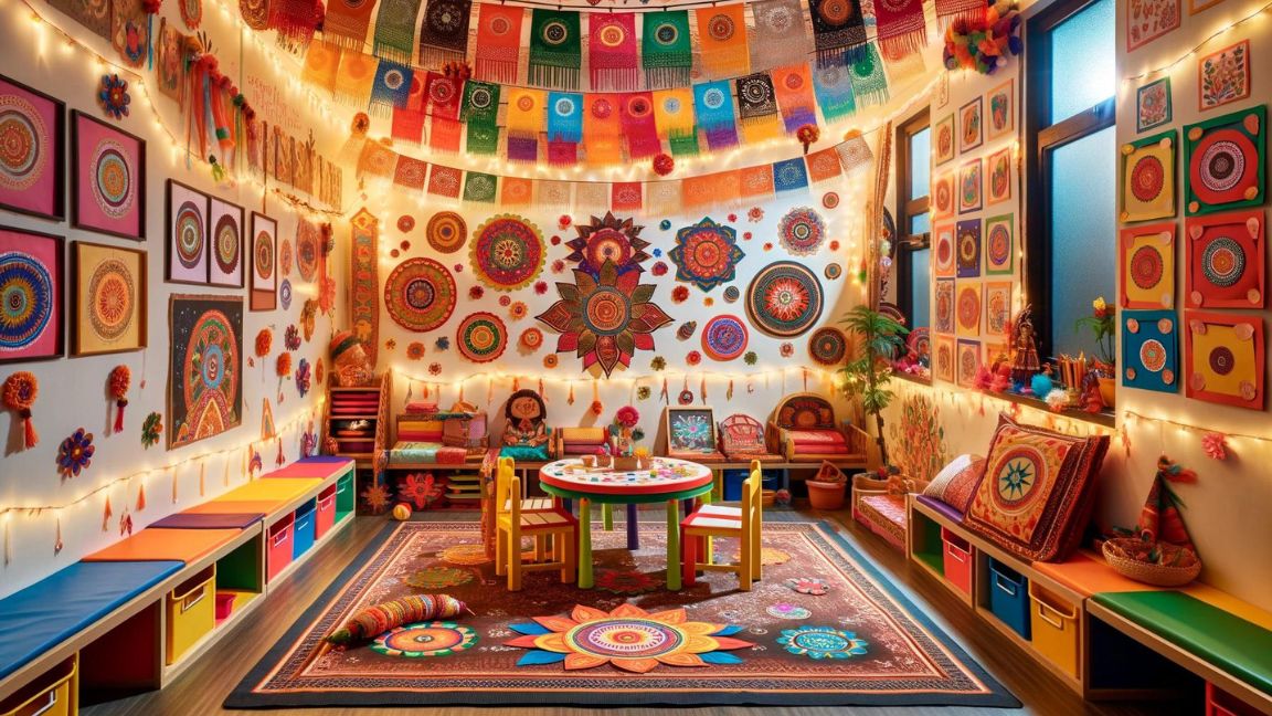 Creative Raksha Bandhan Decoration in Preschool Classrooms