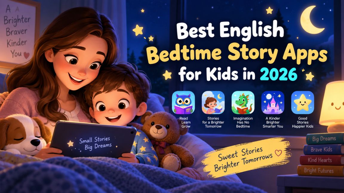 10 Best English Bedtime Story Apps for Kids in 2026